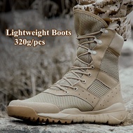 【Big-Sales】 34 49 Size Men Women Ultrallight Outdoor Climbing Shoes Tactical Training Boots Summer Breathable Mesh Hiking Desert Boot