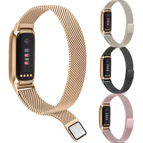 Metal Strap for Fitbit Luxe Watch Band Replacement Wristband Bracelet for Fitbit Luxe Magnetic Smart