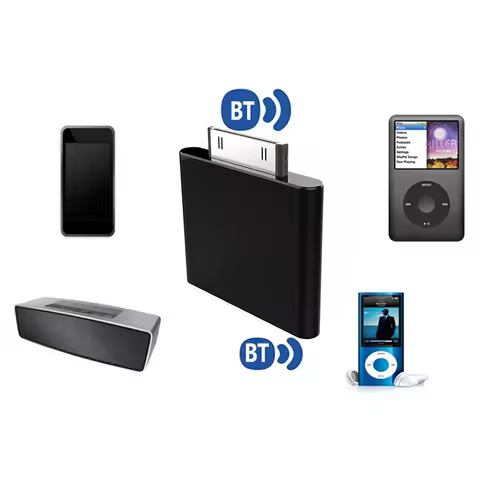 30 Pin Bluetooth Audio Transmitter for IPod Classic IPod Nano Touch Wireless Stereo Audio Adapter Bl