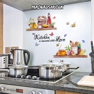 MAINAUSHUI6K Kitchen Sticker, Removable Self-adhesive Wallpaper Decoration,  Cartoon Pattern Home De