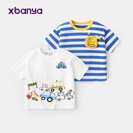 Right Ou Boys Short-Sleeved T-Shirt Summer Clothes 2025 New Style Children's Clothing Children Baby 