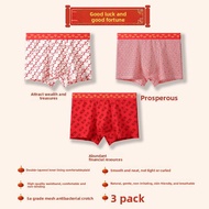 PIER N°5 | Antibacterial Red Cotton Mens Briefs 7A