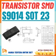 S9014 J6 SOT-23 SMD Transistor NPN 0.5A 25V