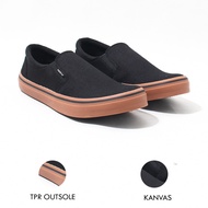 Hertz - Men's Slip-On Shoes H 3159 Hertz Brand Quality Casual Shoes in Black