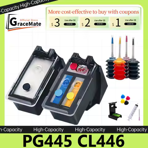 Compatible for Canon PG445 CL446 445 446 Canon PIXMA TR4540 IP2840 MX494 Ink Cartridge TS204 TS304 T