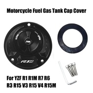 For YAMAHA YZFR1 YZF R1M R1 R3 R15V3 R15M R15 V4 Aluminum Motorcycle Accessories Keyless Fuel Gas Ta