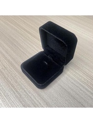 1個方形珠寶禮品盒,適用於項鍊,戒指,耳環,手鐲 - 柔軟手感珠寶盒,帶有吊墜收納空間