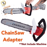 Kim.S ChainSaw Adapter Penyeauai gergaji Rantai Electric Elekrik Potong Pokok Grinder Mesin Drill Tool Wood Kayu