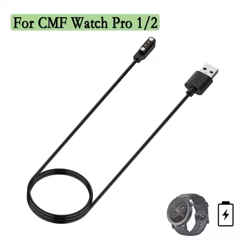 120cm Wire Charger For CMF Watch Pro 2 USB Charger Cable Smartwatch Charge Charging Dock For CMF Wat