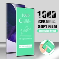 Samsung Galaxy S21 S20 Ultra S10 S9 S8 Note 10 Plus Note 20 Ultra 8 9 Full Glue Soft Ceramic Screen Protector Film