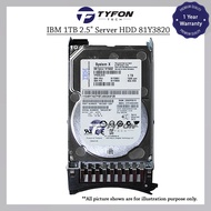 IBM System X3650 M4 1TB 2.5" SAS 6Gbps 7200 Server Hard Disk Drive HDD 81Y3820 81Y9690 81Y9691
