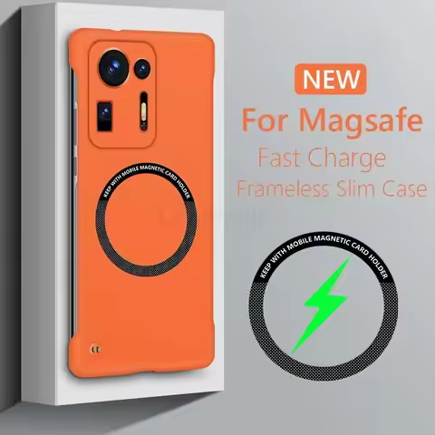 Frameless Magnetic For Magsafe Slim Case For Xiaomi Mi Mix 4 Mix4 5G Wireless Charging Hard Back Cov