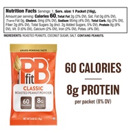 PBfit Peanut Butter Powder Classic Packets, 16g