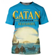 2025 Casual Catan  men/women   3D High Quality printed t-shirts casual style t shirt streetwear tops