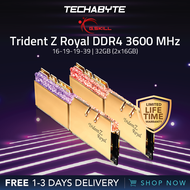 [FAST SHIP] G. SKILL Trident Z RGB Royal Series | PC4-28800 | 3600 MHz DDR4 | 16-19-19-39 | Desktop Memory RAM (32GB)