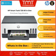 HP Smart Tank 720 | Print/Scan/Copy | Wifi Printer | Duplex | GT53/GT53XL Black/GT52 Color | 5k Page