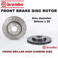 GENUINE BREMBO FRONT CROSS DRILLED BRAKE DISC MERCEDES W117 CLA180 CLA200 W176 A180 W246 B200