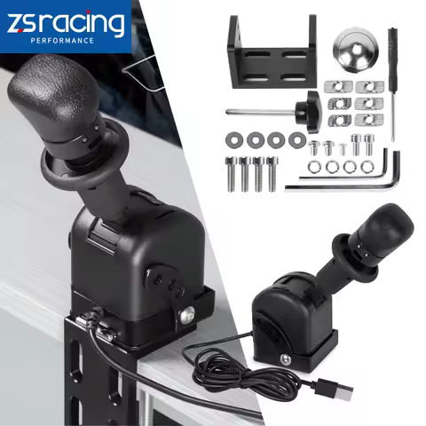 ZS-RACING Sim Racing PC USB Handbrake Racing Game Simulator Air Brake For Logitech G27/G29/G920/G923