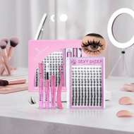 Diy Manga Eyelash Cluster Package With Lash Bond And Seal Included