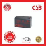 [LIMITED STOCK] CSB 12V 7.2AH VRLA BATTERY (GP1272), 1 Year Warranty
