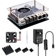 52Pi Orange Pi 5 Plus Case with 18W 5V 3.6A Power Supply, Orange Pi 5 Plus Case with Fan and Heatsin