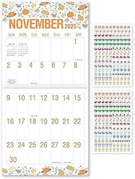 SKYDUE Calendar 2025-2026, Large Print Monthly Wall Calendar, Nov 2025 - Dec 2026 14-Month Big Grid