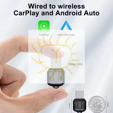 2 In 1 Mini CarPlay Box Wireless CarPlay Android Auto Adapter Wired To Wireless For Kia Volvo Audi M