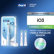 [iO3 Starter Bundle] Oral-B iO3 Toothbrush Handle + (2) Refill Heads