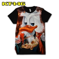 Donald Duck 3D T-shirt Uncle Gober Duck Motif Shirt