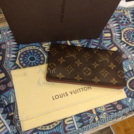 Louis Vuitton LV 老花 長夾 手機包 銀包 錢包 卡夾 長銀包 皮夾 WOC