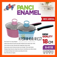 18CM ENAMEL POT GSF G-4118 18CM SOUP POT/ 18CM ENAMEL MILK POT/ 18CM NON-STICK ENAMEL POT/ GSF G 411