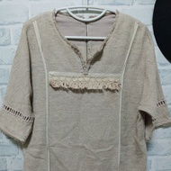 ️Secondhand Dress Beautiful Beige Color