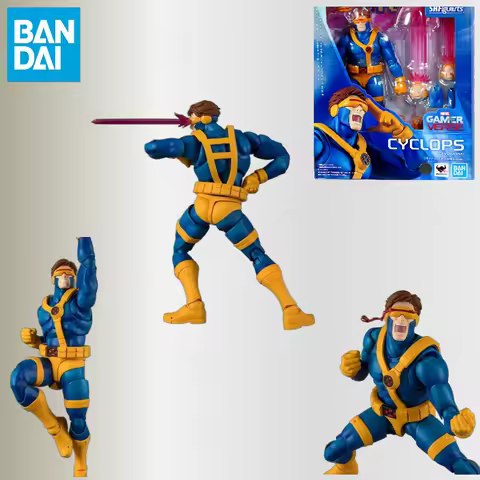 【IN STOCK】Bandai SHF Marvel vs. Capcom X-Men Laser Eye and Lightning Eye official articulated action