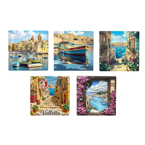 Europe Malta Ceramic Fridge Magnets Tourist Souvenirs Decoration Articles Handicraft