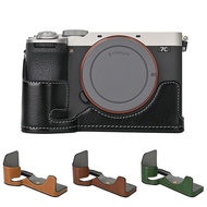 Leather Half Case for Sony A7C2 / A7C Mark II Camera Protector Grip
