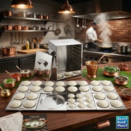 Diamond Stainless Steel Trivia Idli Maker 16/24 Cavity Idly Steamer Pot Induction Gas Stove Compatib