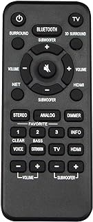 Allimity VAH0130 MBE112 Replaced Remote Control Fit for Yamaha MusicCast Bar 400 Surround System ATS-4080 and YAS-408 YAS408BL Soundbar
