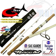 G-TECH RIVULET Gtech Rivulet Putih Fishing Rod (Patin Mekong)(Popping Laut GT) Spinning Rod Fuji SIC L