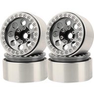 4PCS 1.9 Inch Beadlock Wheel Hub Rim Rims Aluminum Alloy for 1/10 TRX4 TRX6 Axial SCX10 D90 SCX10 II