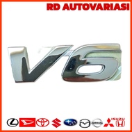 Original FORTUNER ALPHARD V6 EMBLEM V6 WRITING LOGO