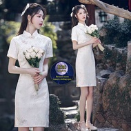 Improved Cheongsam, Temperament Fashionable Girl Daily Vintage Short Cheongsam Dress