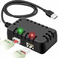 2-in-1 USB Balance Charger Cable 1A XH-3P Connector for 2S 7.4V LiPo Battery AU