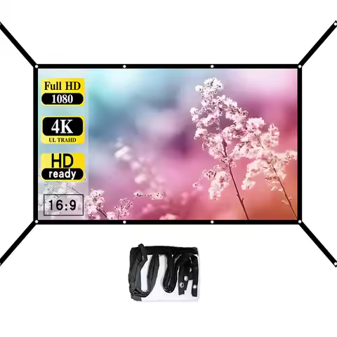 Extended projector screen 4K high-definition home movie projection screen 60-150 inch movie projecto