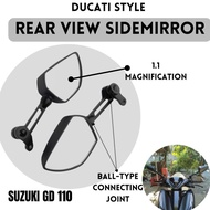 Motorcycle Side Mirror for SUZUKI GD 110| Ducati Style Rear Side Mirror