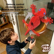 Kids 2.4G RC Wall-Climbing Tiger Toy, Dual-Mode Remote Control Simulated Lizard with Spider-Man Styl