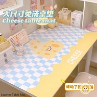 Checkerboard Table Mat Thickened Leather Desk Mat Waterproof and Oil-proof Office Computer Desk Mouse Pad Writing Desk Desk Cloth
