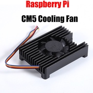 Raspberry Pi CM5 Dedicated Aluminium Aloi Heatsink dengan Antara 4-Wayar Bersepadu Kipas PWM Kelajua
