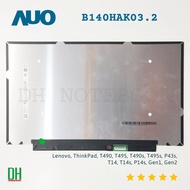 หน้าจอโน๊ตบุ๊ค 14.0 FHD IPS Touch เปลี่ยนแทน Lenovo ThinkPad T490 T495 P43s T14 T14s P14s Gen1 Gen2 