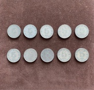 1980年香港女皇頭像伍圓硬幣10枚