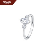 Top Cash Jewellery 10K Lab Grown Aurora Cluster Diamond Ring